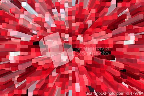 Image of creative abstract red texture like explosion