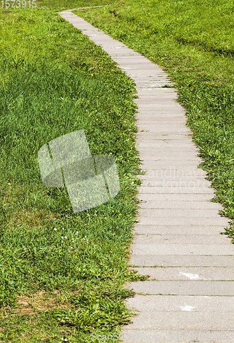 Image of road made of boards