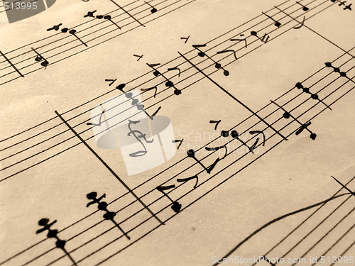 Image of Old Music Sheet