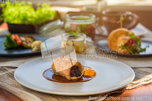 Image of Dishes on the restaurant table