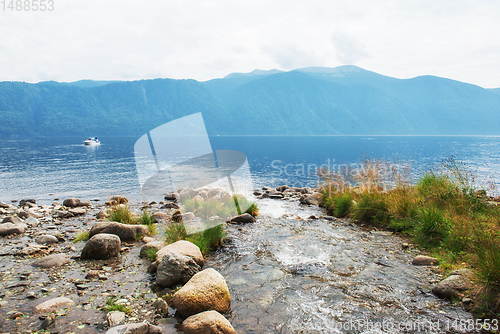 Image of Teletskoye lake in Altai mountains