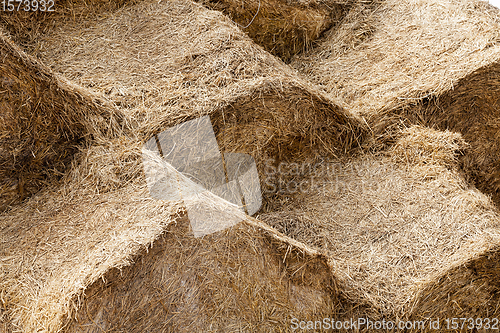 Image of haystacks with straw