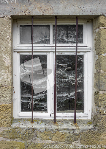 Image of barred window closeup