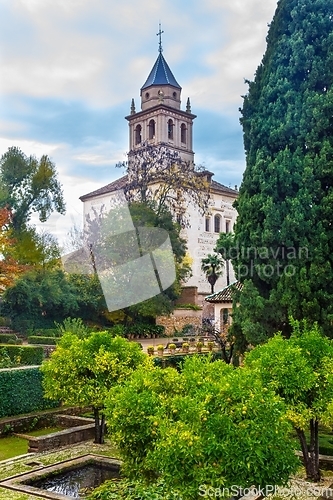 Image of Christian temple in Alhambra, Spain