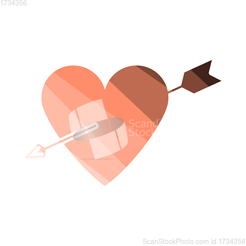 Image of Pierced Heart By Arrow Icon