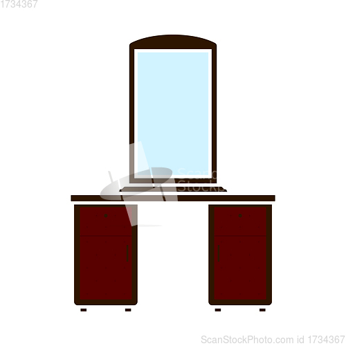 Image of Dresser With Mirror Icon