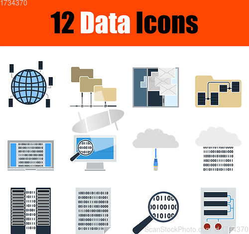 Image of Data Icon Set
