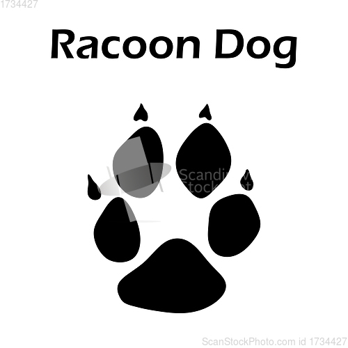 Image of Racoon Dog Footprint