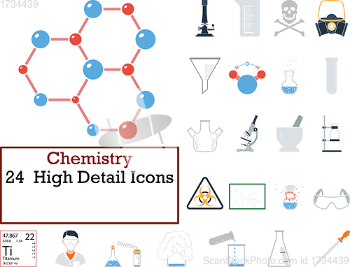 Image of Chemistry Icon Set