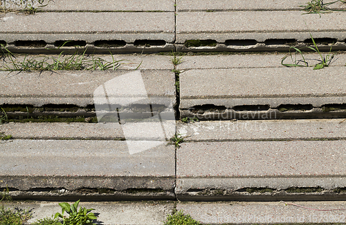 Image of improvised stairs