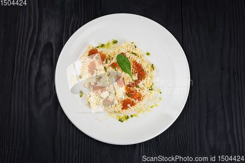 Image of Pasta with red caviar