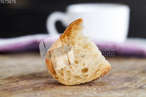 Image of light baguette of rye flour