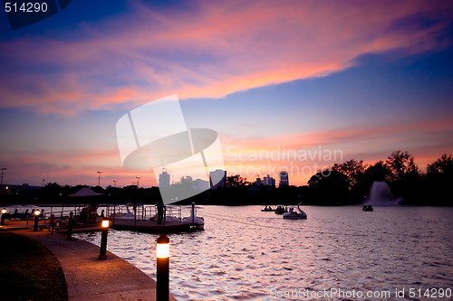 Image of Park during sunset