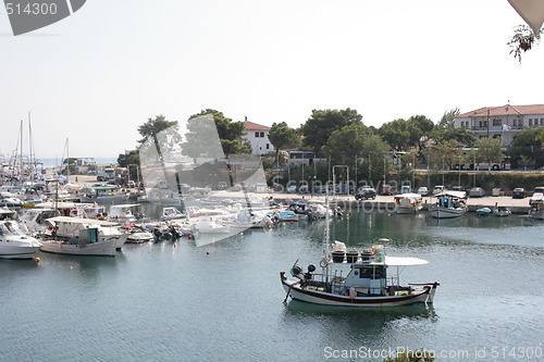 Image of small fishing port