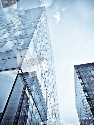 Image of Blue office building