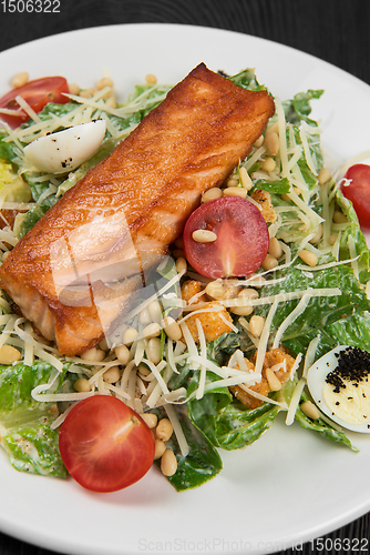 Image of Grilled salmon caesar salad