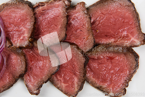 Image of Meat Cutting on plate