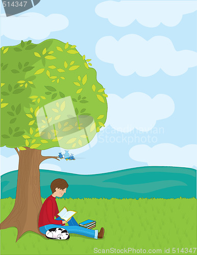 Image of Boy Reading