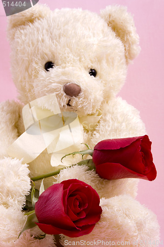 Image of Bear with roses