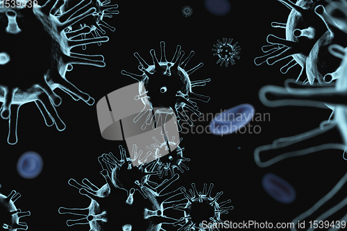 Image of 3D illustration of corona virus