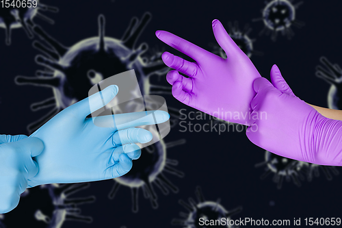 Image of Concept of social distance, isolation, quarantine