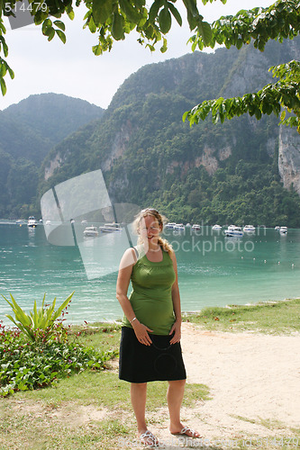Image of Woman at the beach