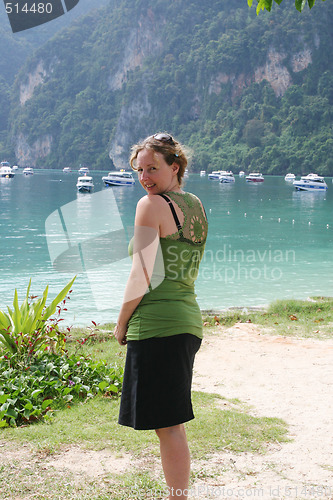 Image of Woman at the beach