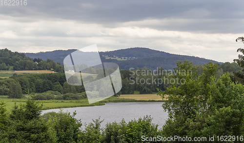 Image of Idyllic riparian Bavarian Forest scenery