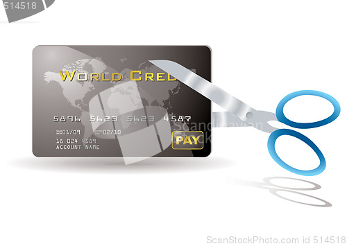 Image of credit card cut