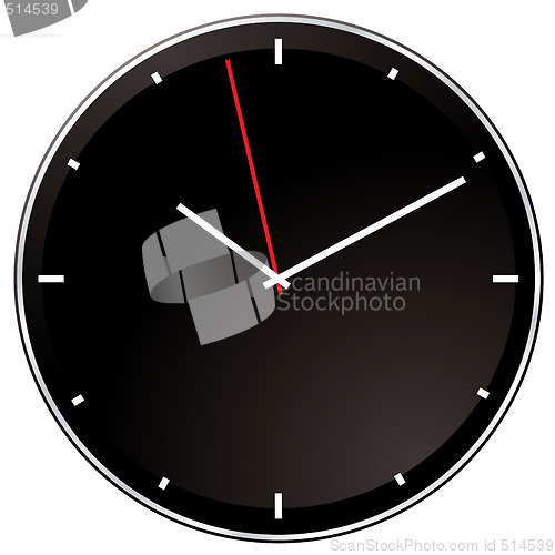 Image of modern negative clock