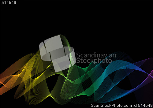 Image of rainbow weave black