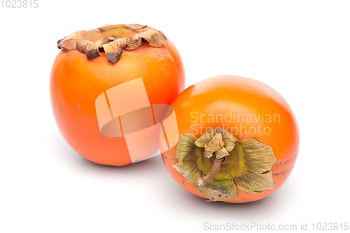Image of Persimmon fruits on white 