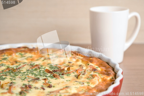 Image of quiche on a plate