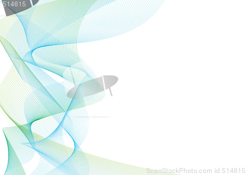 Image of twisted stroke blue