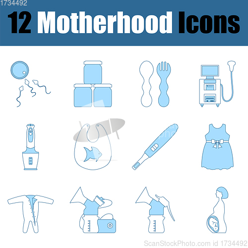 Image of Motherhood Icon Set