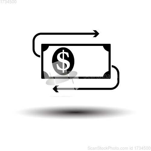 Image of Cash Back Dollar Banknote Icon