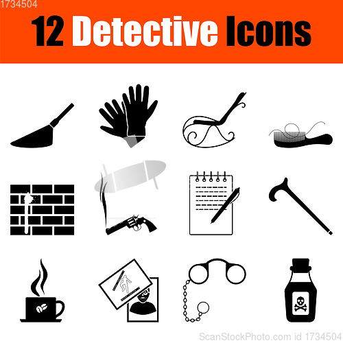 Image of Detective Icon Set