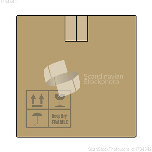 Image of Cardboard Package Box Icon