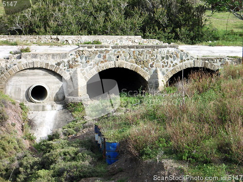 Image of Ruined old bridge. Cyprus