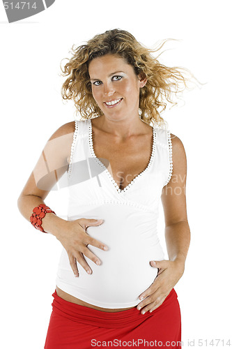 Image of Happy pregnant woman