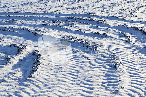 Image of winter time on the road