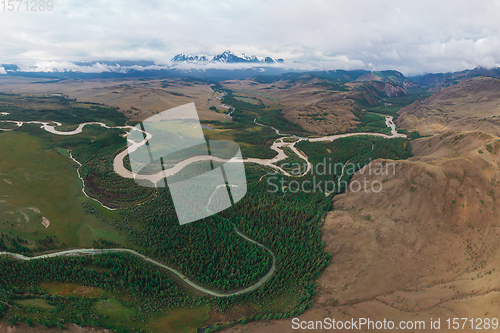 Image of Kurai steppe and Chuya river