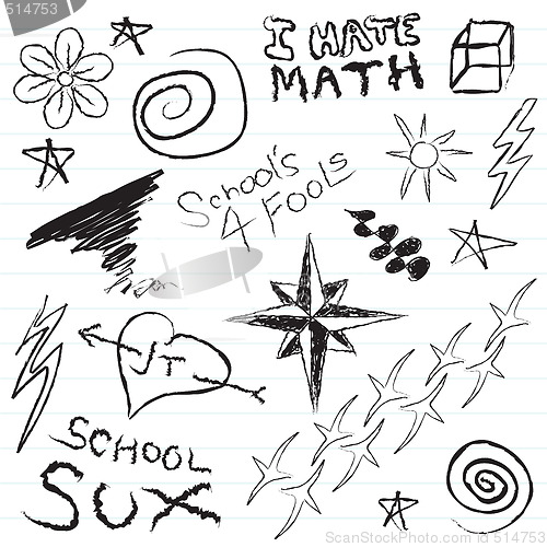 Image of School Notebook Doodles