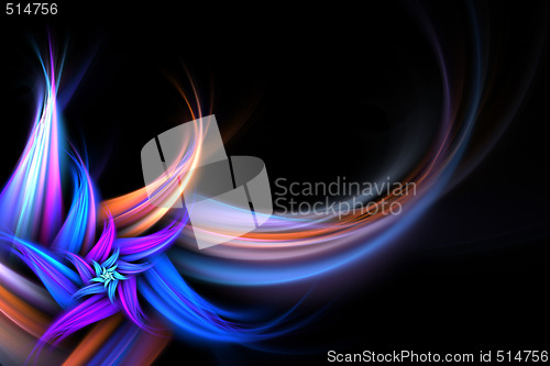 Image of Abstract Fractal Flower