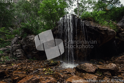 Image of Waterfall Che-Chkish in Altai Mountains