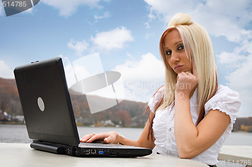 Image of Mobile Business Woman