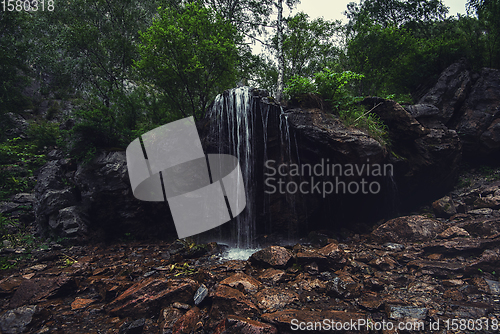 Image of Waterfall Che-Chkish in Altai Mountains