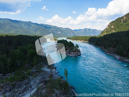 Image of Aerial view of Katun river