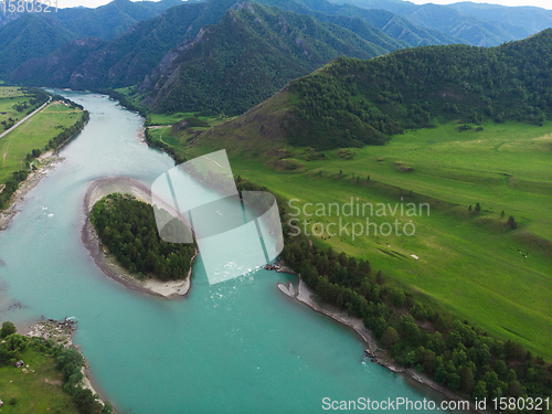 Image of Katun river, in the Altai mountains