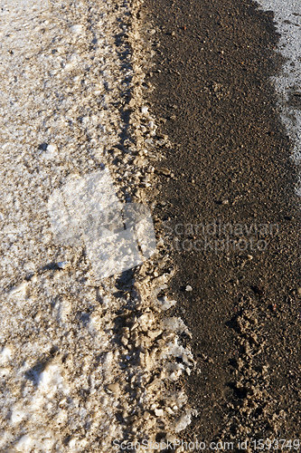 Image of close-up of a rural sand road
